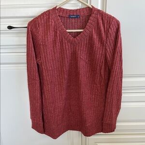 Desert Rose V-Neck Lightweight Sweater